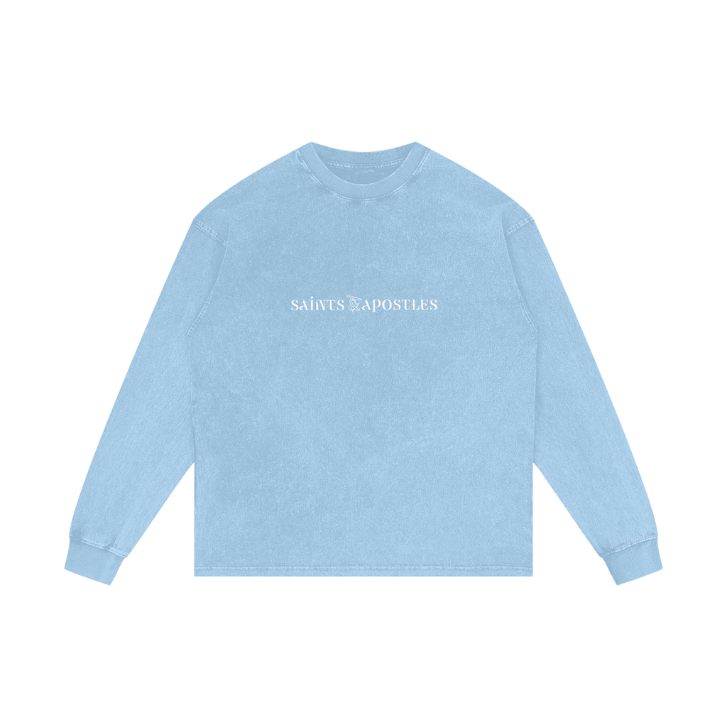 Acid Wash Oversize Long Sleeve T-Shirt